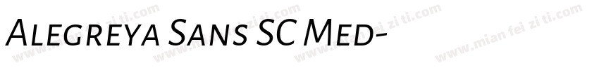 Alegreya Sans SC Med字体转换